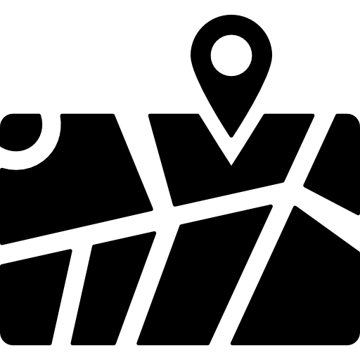 ubicación en un mapa  icono