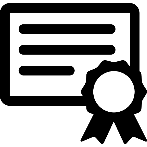 plik certyfikacji  ikona