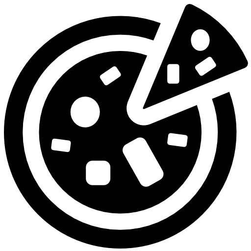 pizza e trancio  icona