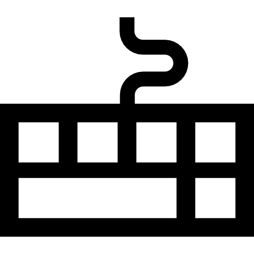 キーボード Basic Straight Filled icon