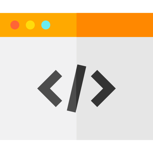 kodowanie Basic Straight Flat ikona