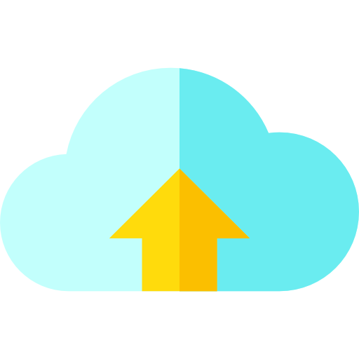 Cloud computing Basic Straight Flat icon