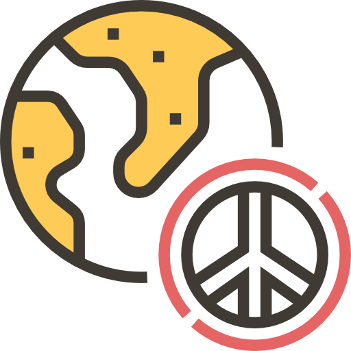 Peace Meticulous Yellow shadow icon