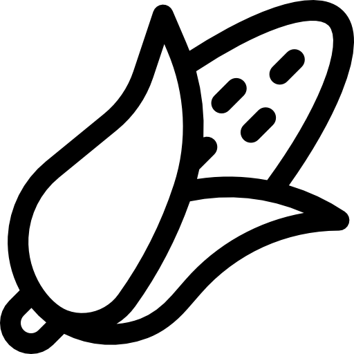 kukurydza Basic Rounded Lineal ikona