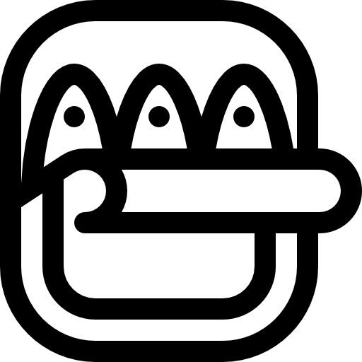 ryba Basic Rounded Lineal ikona