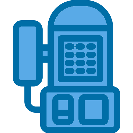 telefono pubblico Generic Blue icona