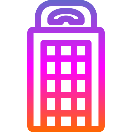 Телефонная будка Generic Gradient иконка