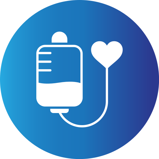 Blood donation Generic Blue icon