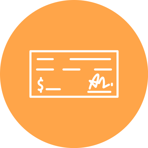 Bank check Generic Flat icon