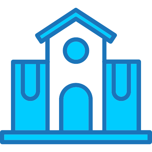 middelbare school Generic Blue icoon