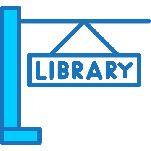 図書館 Generic Blue icon