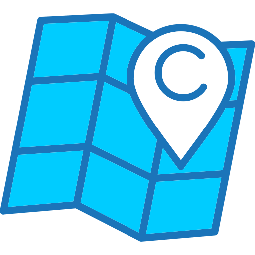 Map locator Generic Blue icon