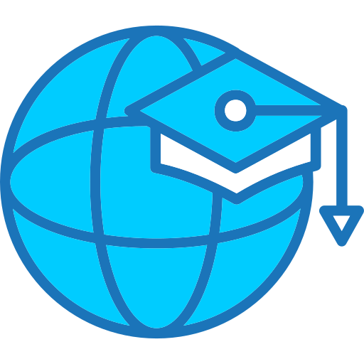educazione globale Generic Blue icona