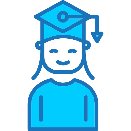 졸업 Generic Blue icon