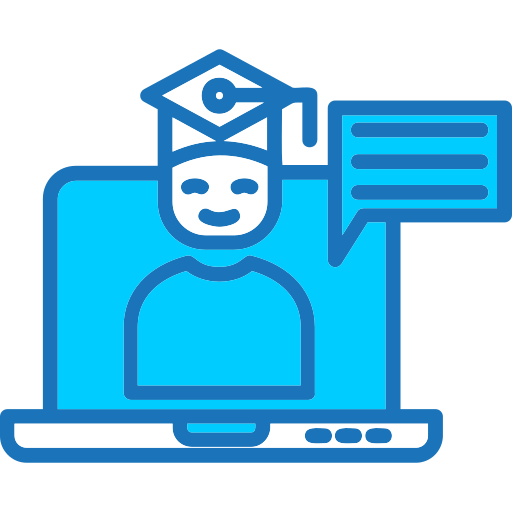 Online training Generic Blue icon