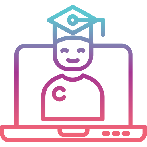 Online class Generic Gradient icon
