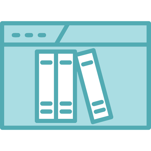 Online library Generic Blue icon