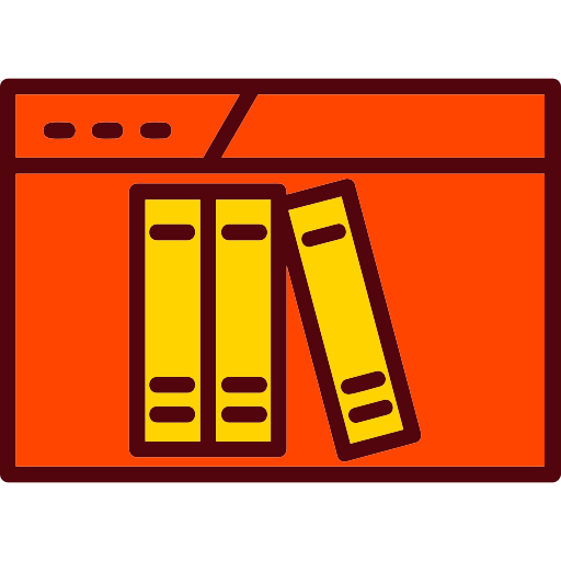 libreria in linea Generic Outline Color icona