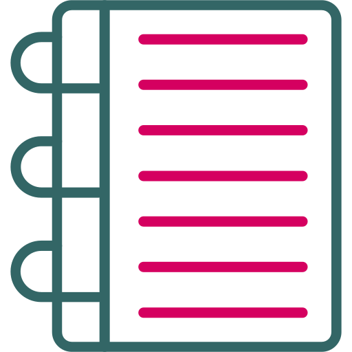 Notebook Generic Outline Color icon