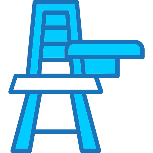 Desk chair Generic Blue icon
