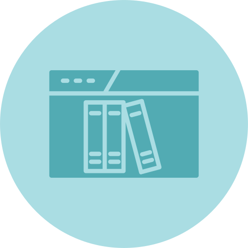 Online library Generic Flat icon