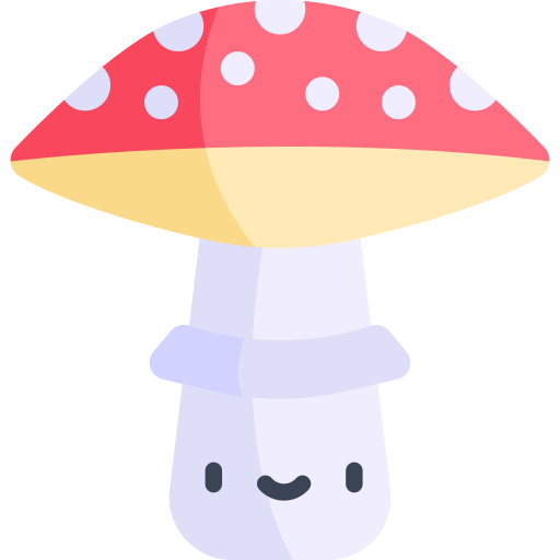 Mushroom Kawaii Flat icon