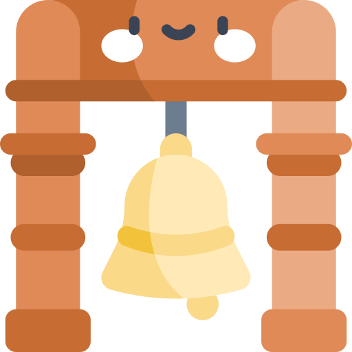 campana Kawaii Flat icono