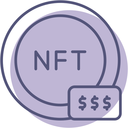 Non fungible token Generic Color Omission icon