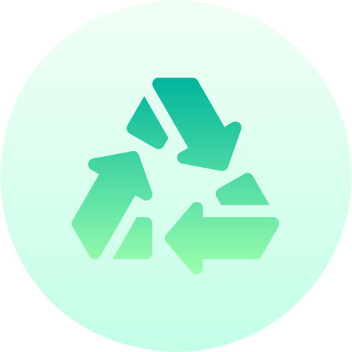 Recycling Basic Gradient Circular icon