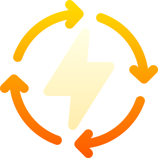 재생 에너지 Basic Gradient Gradient icon