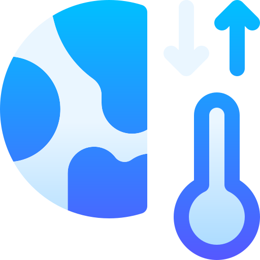 기후 변화 Basic Gradient Gradient icon