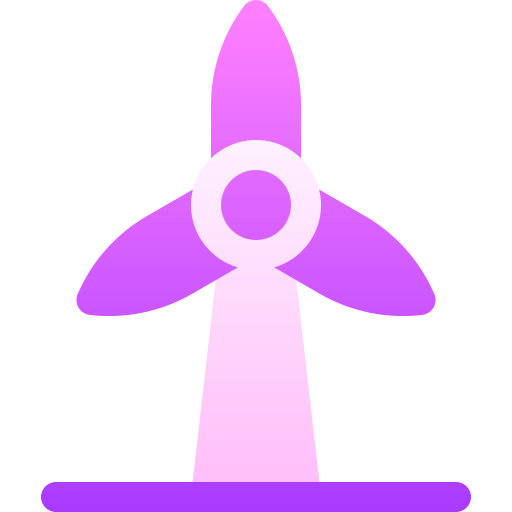 Wind turbine Basic Gradient Gradient icon