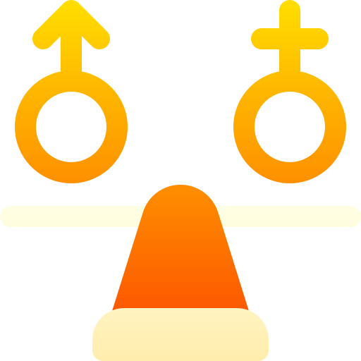 남녀 평등 Basic Gradient Gradient icon