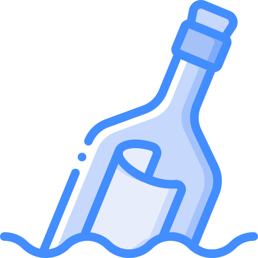 message dans une bouteille Basic Miscellany Blue Icône