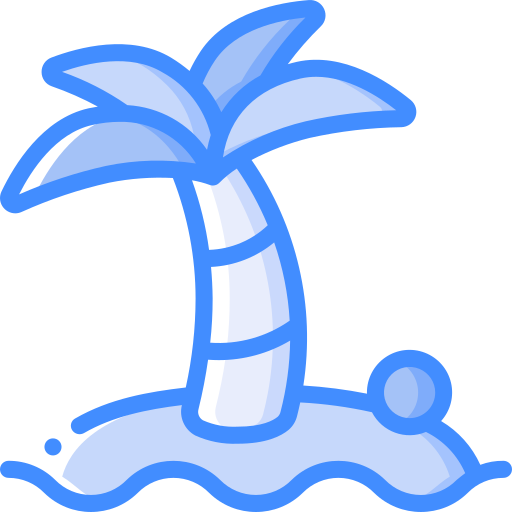 isla desierta Basic Miscellany Blue icono
