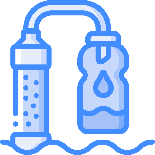 Water filter Basic Miscellany Blue icon