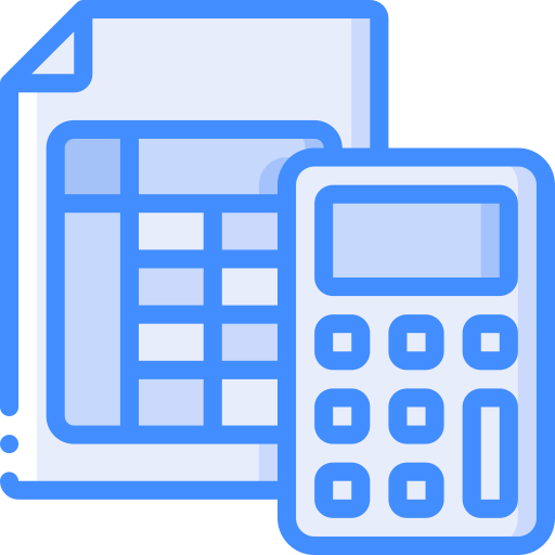 Calculator Basic Miscellany Blue icon