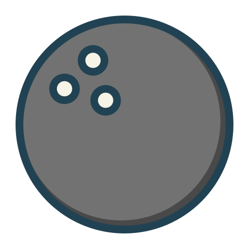 Bowling ball Generic Outline Color icon