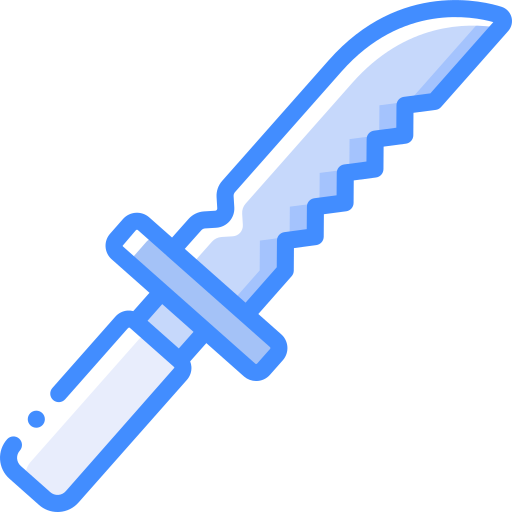 Knife Basic Miscellany Blue icon