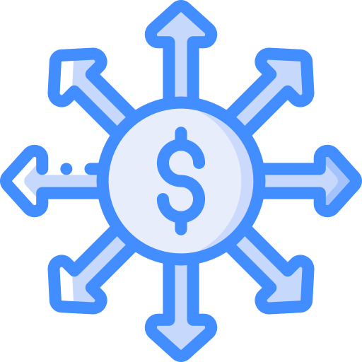 Expenses Basic Miscellany Blue icon