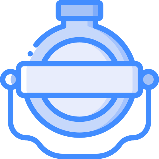 frasco de agua Basic Miscellany Blue icono