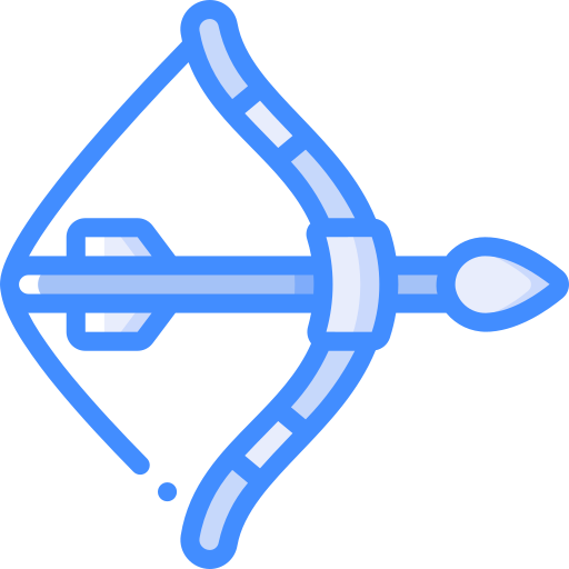 arco y flecha Basic Miscellany Blue icono