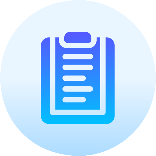 Clipboard Basic Gradient Circular icon