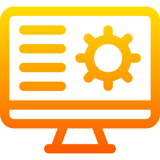 설정 Basic Gradient Lineal color icon