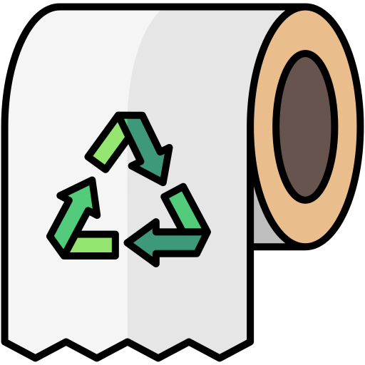 Toilet paper Generic Outline Color icon