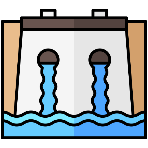 hidroelectricidad Generic Outline Color icono