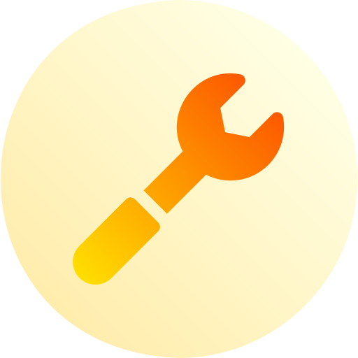 Wrench Basic Gradient Circular icon