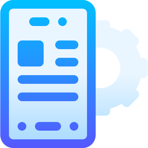 스마트 폰 Basic Gradient Gradient icon