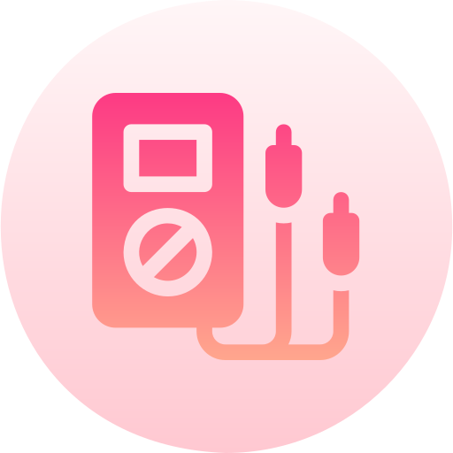 voltmeter Basic Gradient Circular icoon