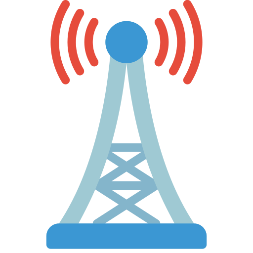 wieża radiowa Basic Miscellany Flat ikona